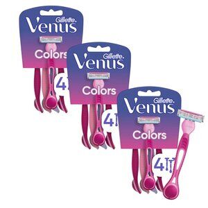 Gillette Disposable Razors Venus Simply 3 Colors 4-Pack | Buy 2 Get 1 Free!